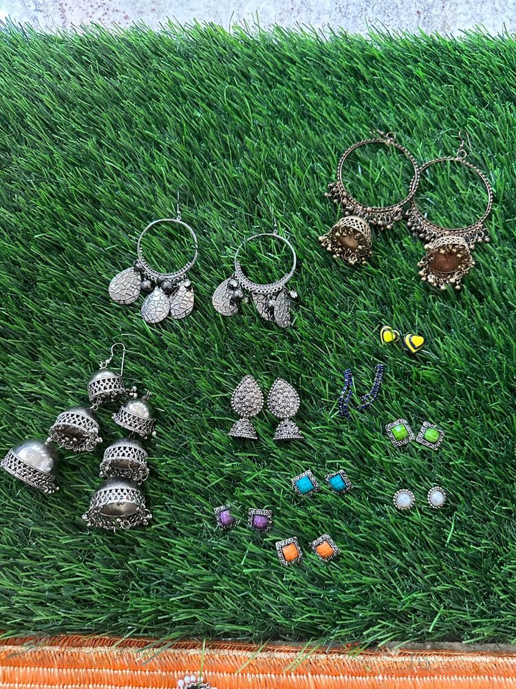 Assorted Ethnic &amp; Western Earrings-12 pairs