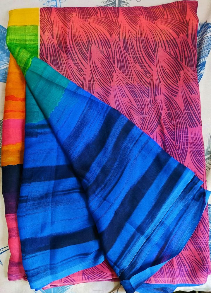 Beautiful Colourful Sari For Work Or Casual Wear