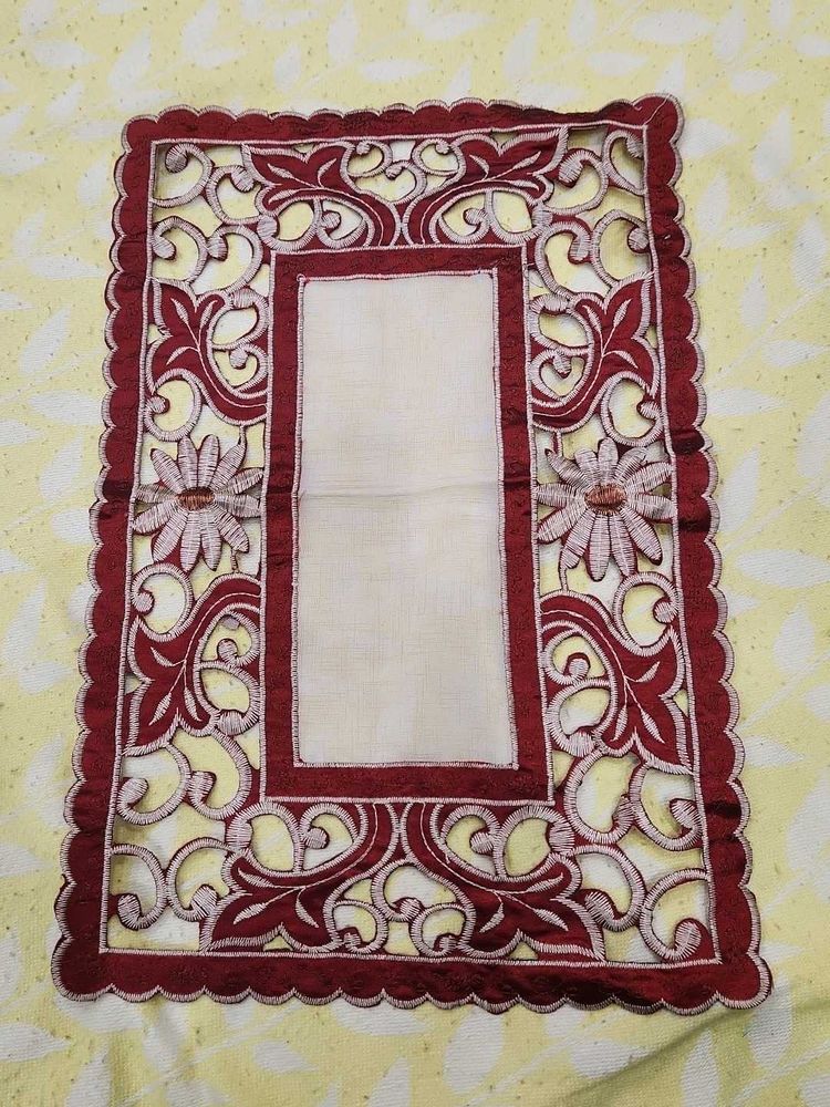 Elegant Embroidered Table Runner