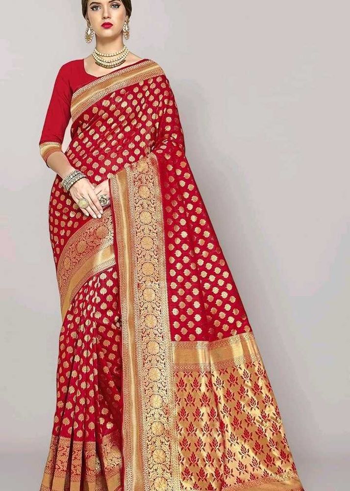 Royal Red Banarasi Silk