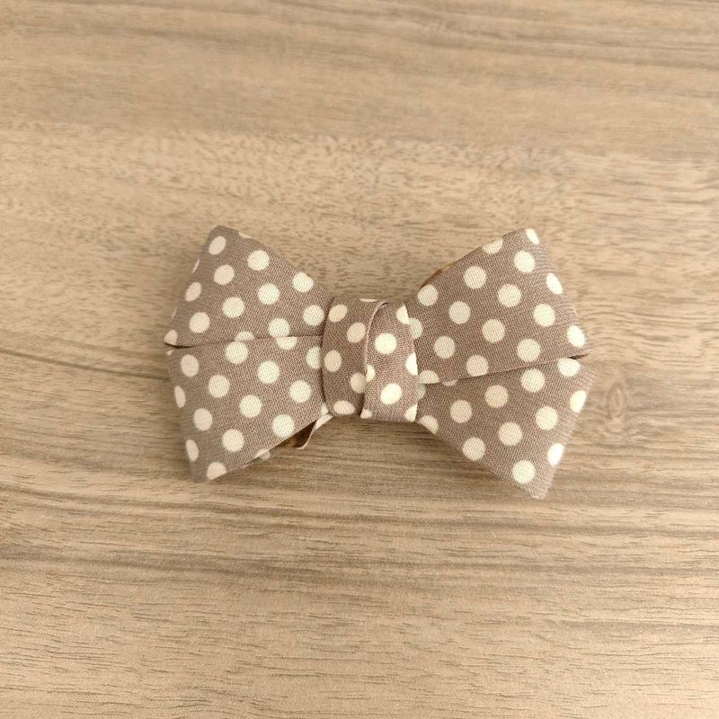 Polka Dot Bow Hair Clip