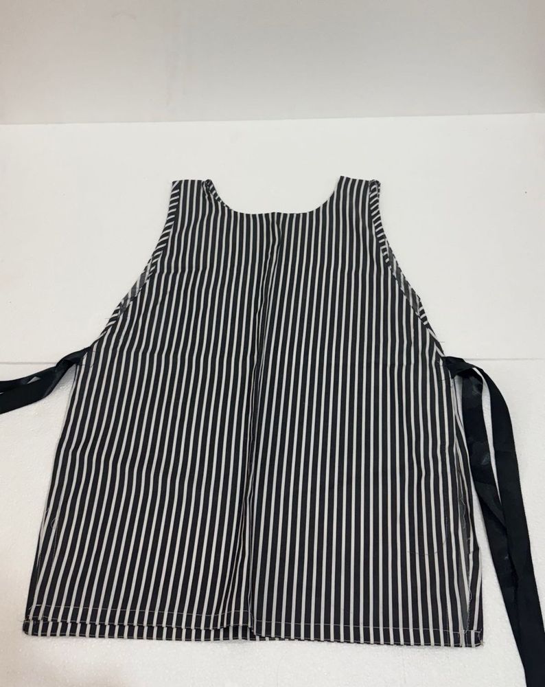 Striped Apron stylish tie up -Top