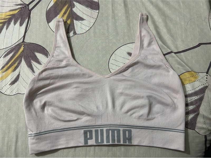 Puma Seamless Sports Bra - Light Pink