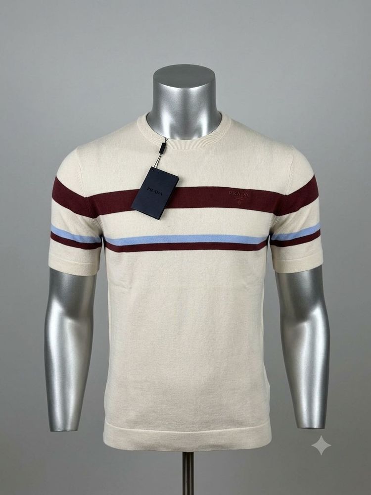 Prada Striped Knit T-Shirt M 38 Size