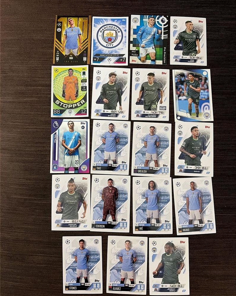 🏙️Topps Manchester City FC Cards Super Lot