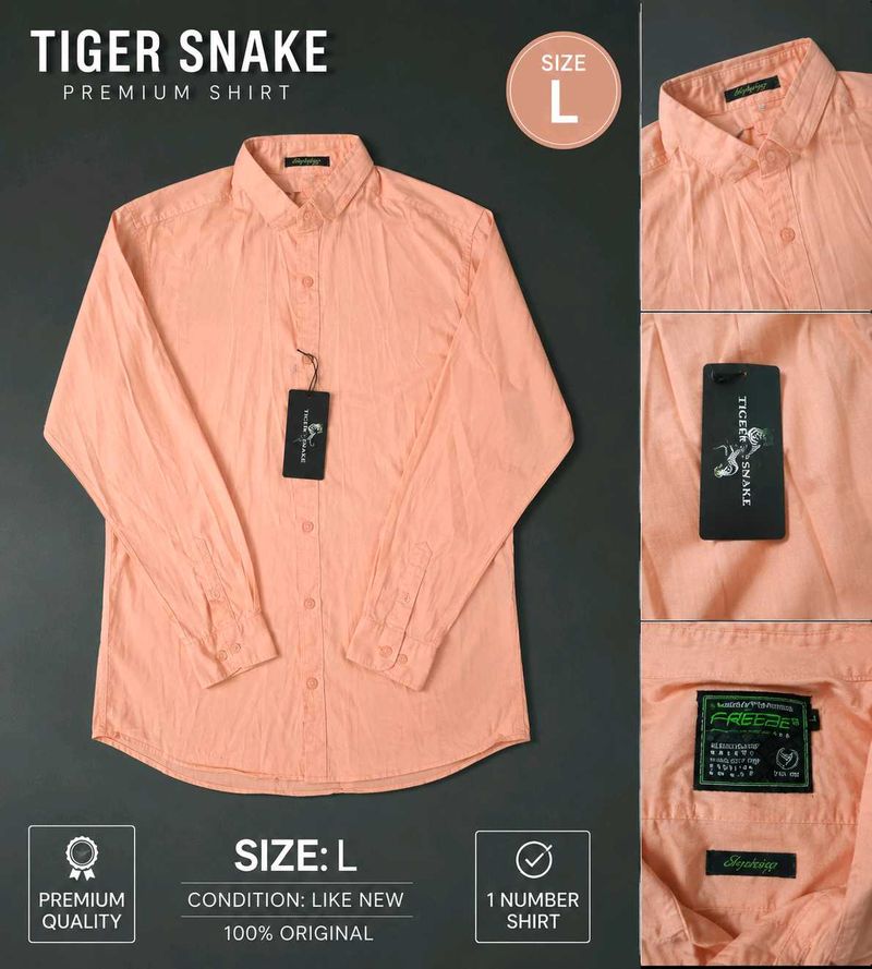 Tiger Snake Premium Shirt - Peach