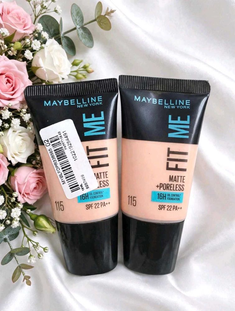 PACK OF 2 Maybelline New York Liquid Foundation, M