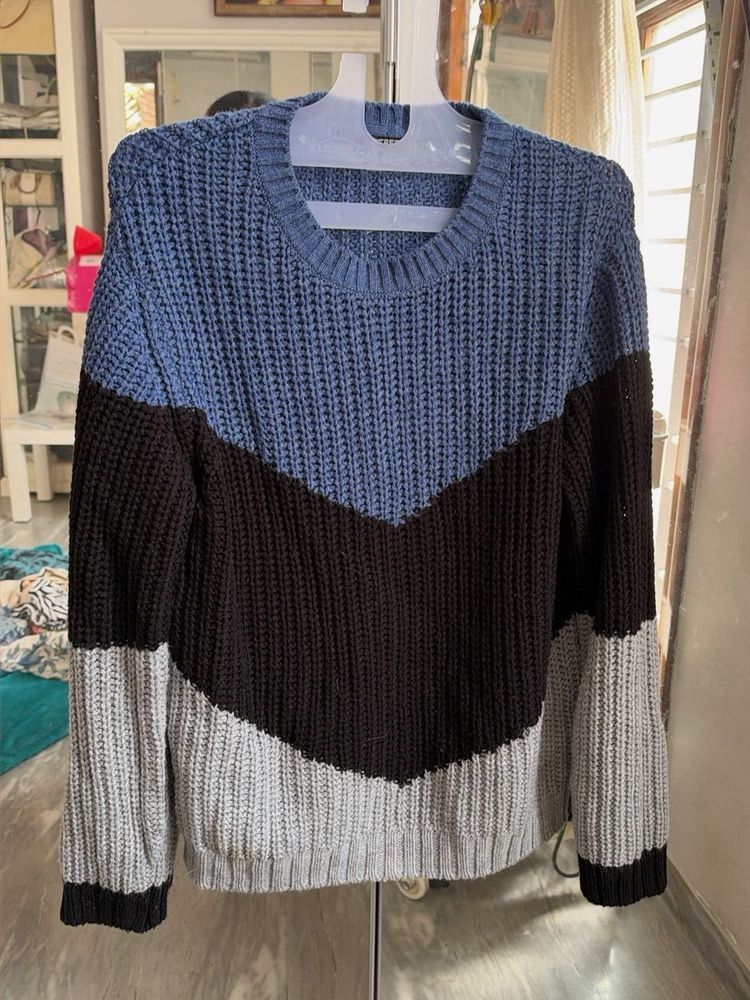 Colorblock Knit Sweater