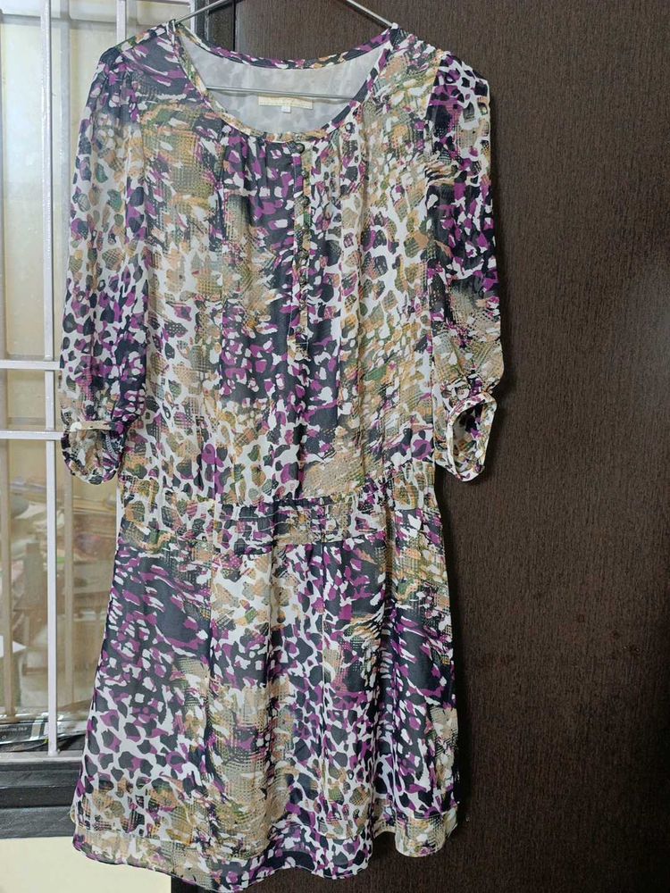 Bohemian Print Short Dress