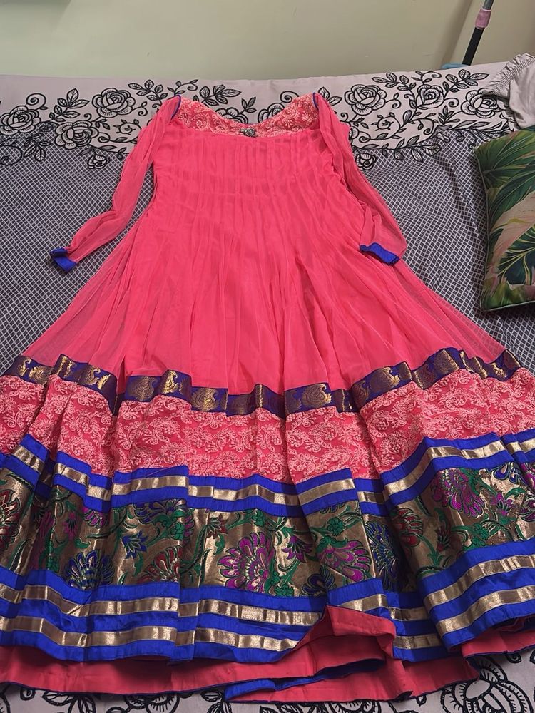 Beautiful Pink Anarkali Gown