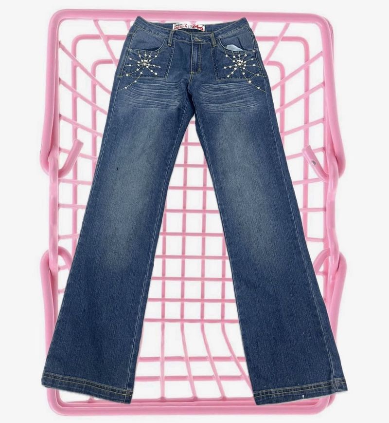 y2k embellised jeans