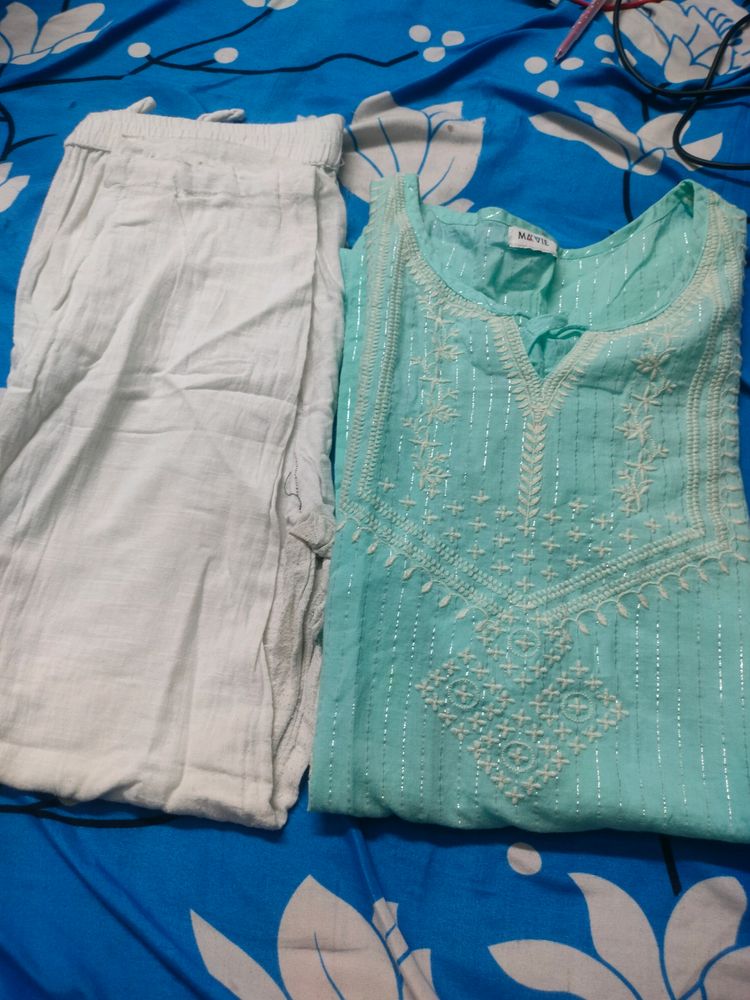 New 🆕 Long Kurtha With Plazo