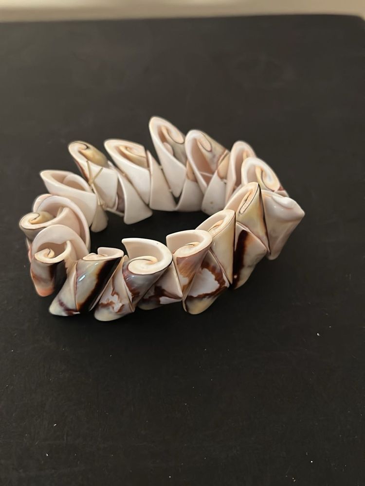 Unique Seashell Coil Bracelet