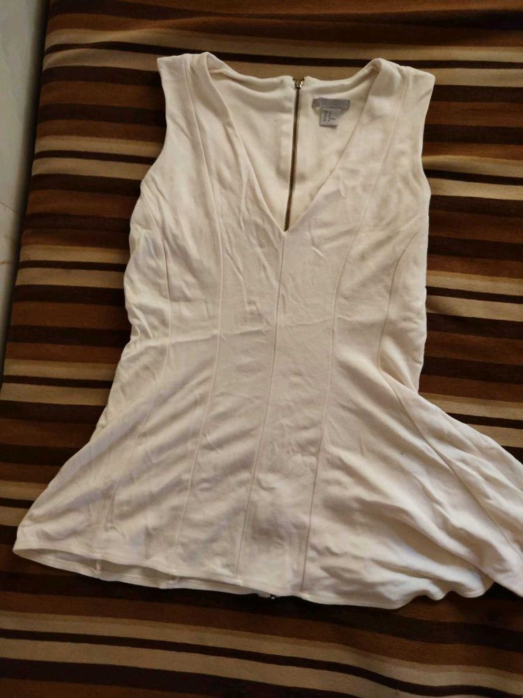 White Sleeveless Top
