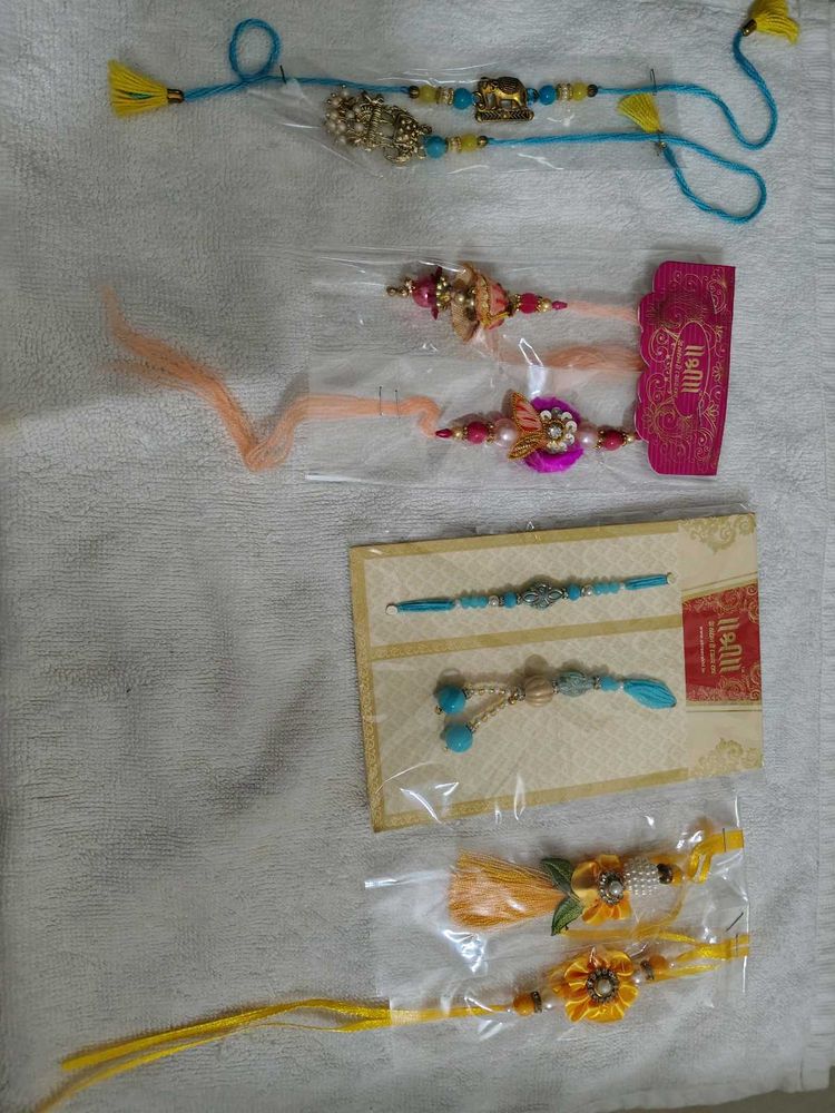 4 pairs of Rakhi for Bhaiya and Bhabhi