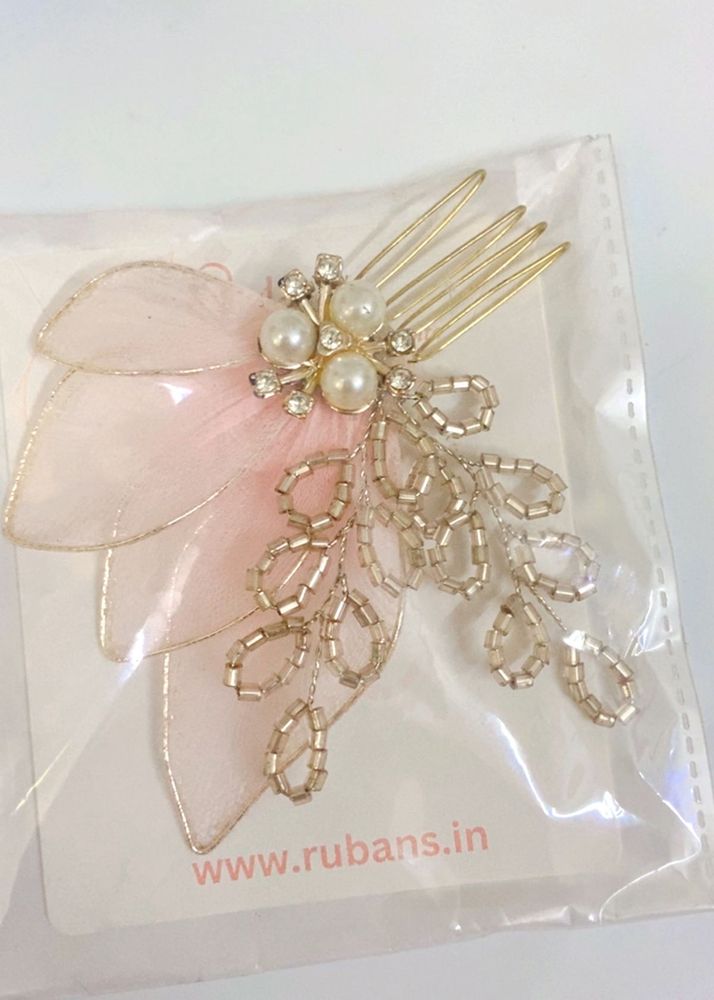 Elegant Pearl &amp; Rhinestone Hair Comb