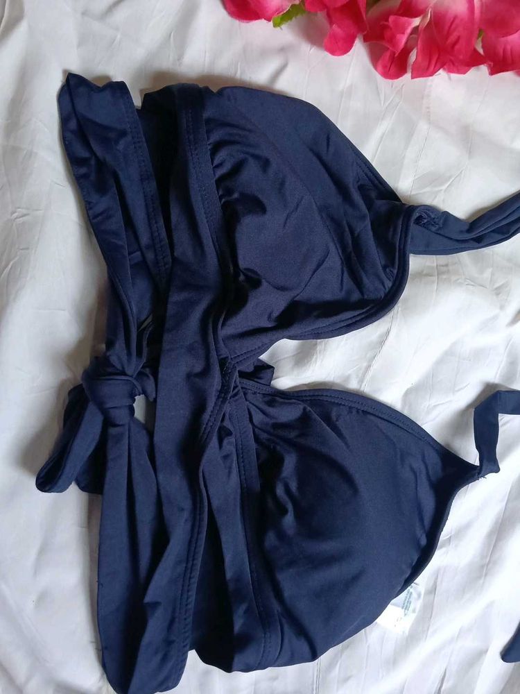 Navy Blue Bikini Top