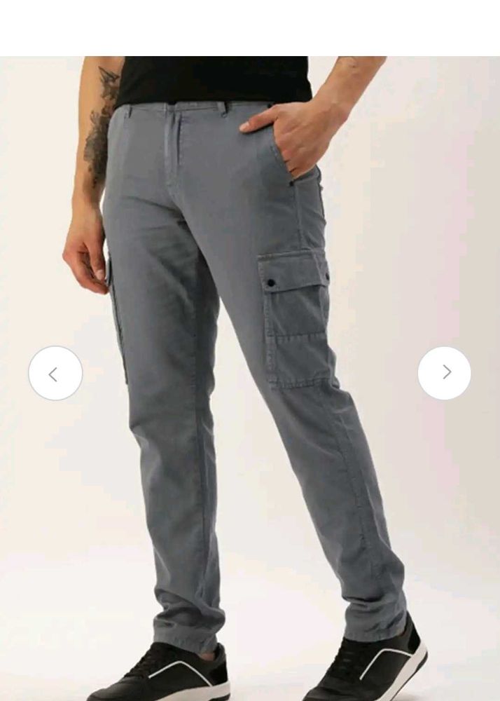 IVOC Men's Grey Cargo Pants