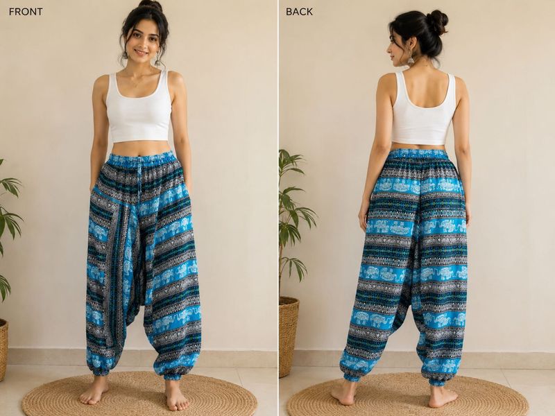 Boho Harem Pants🩵