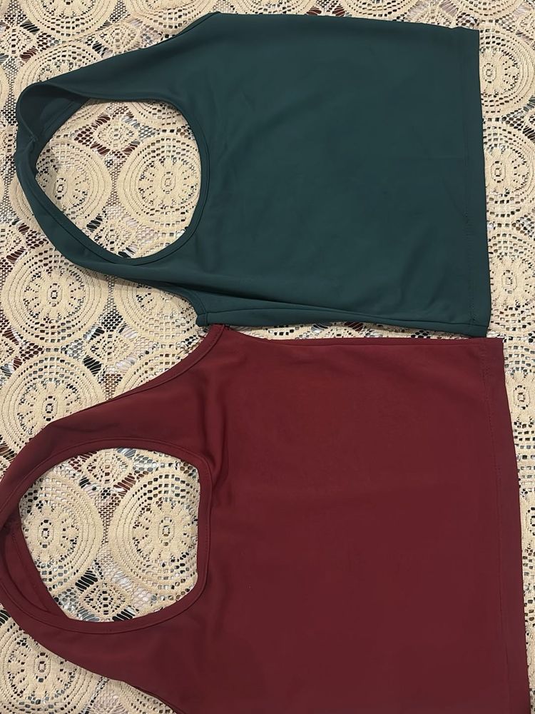 Sleeveless Tank Tops (Set of 2)