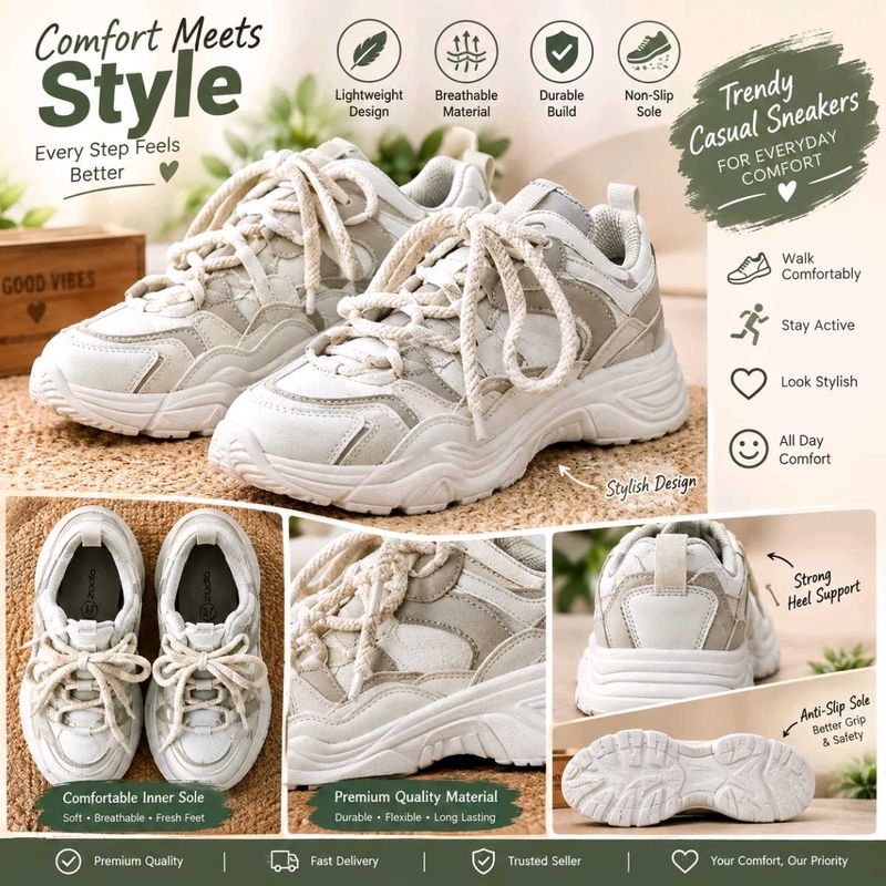 Trendy Chunky Sneakers for Everyday Comfort
