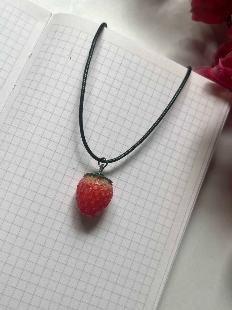 Cute Strawberry Pendant Necklace