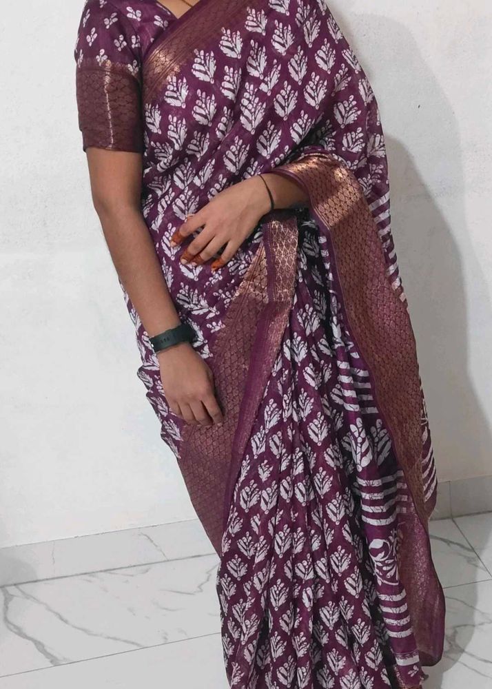 purple saree