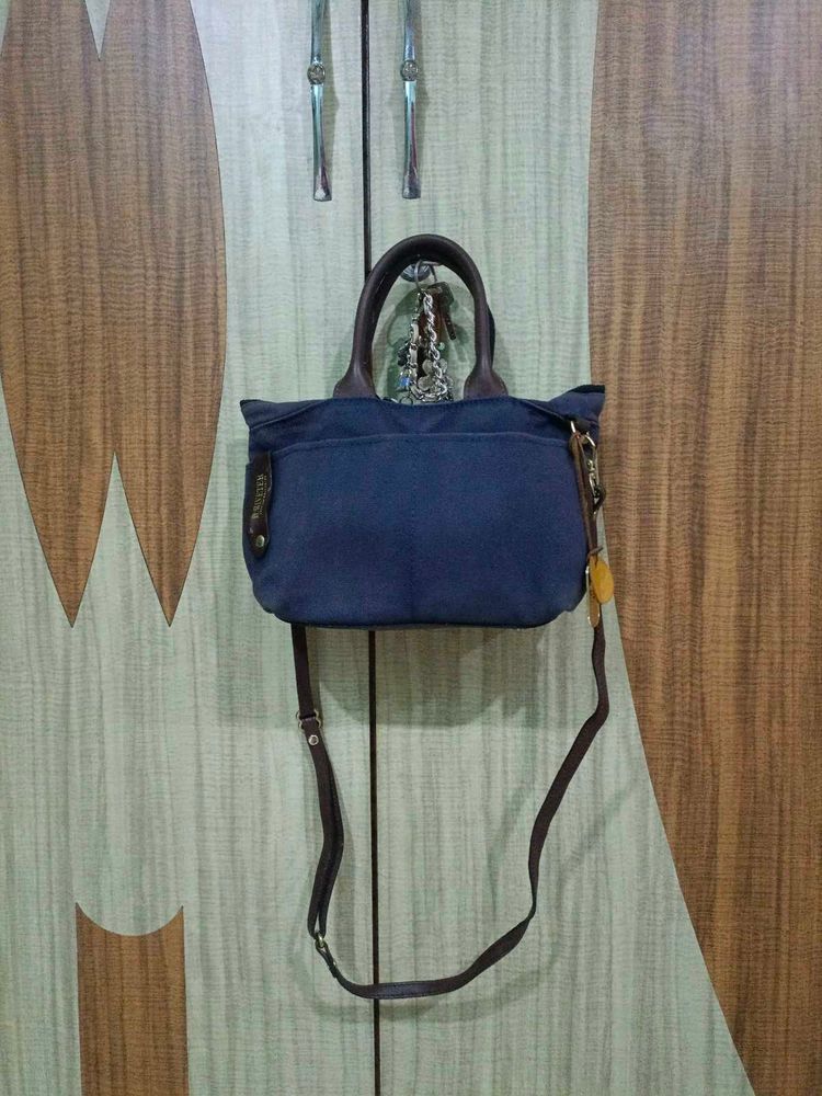 Stylish Navy Blue Tote Bag