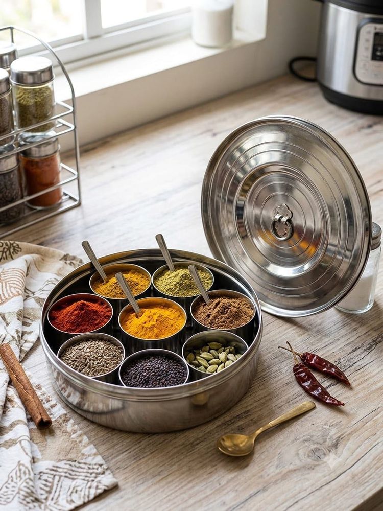 Stainless Steel Big Spice Box