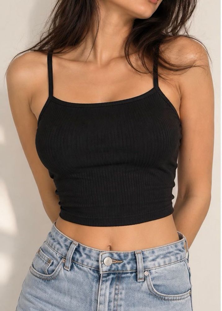 Black Crop Tank Top(BRAND NEW&amp; UNUSED)
