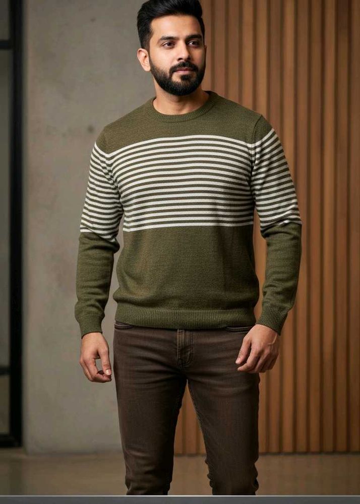 Price Drop Alert 🎉😎👍 Striped Olive Green TShirt
