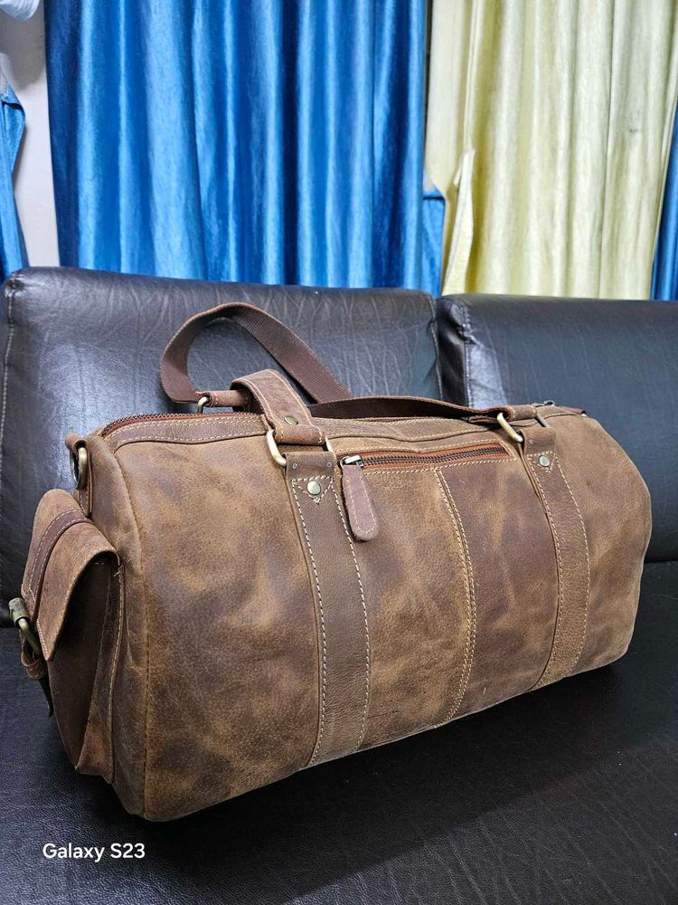 HUNTER LEATHER DUFFLE BAG