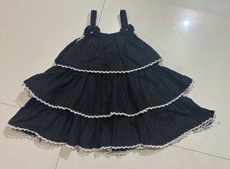 Black Tiered Dress