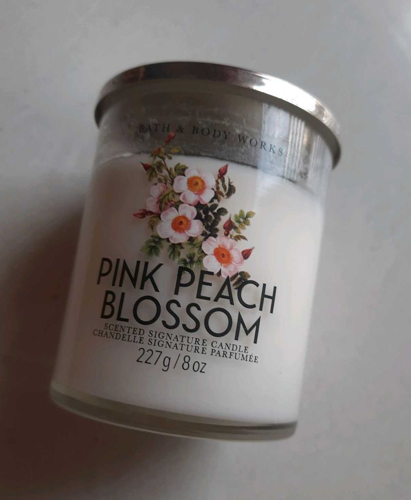 24hr Sale⏳️Pink Peach Blossom💐🍑Candle By B&amp;BW