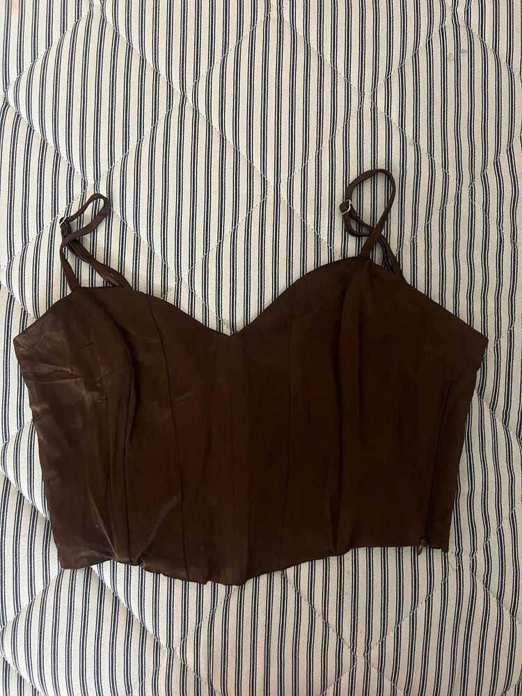 Brown Corset Top