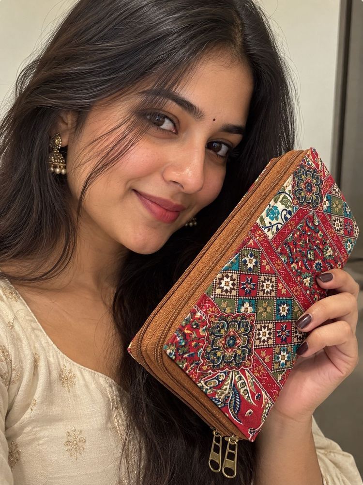 Boho Floral Print Wallet