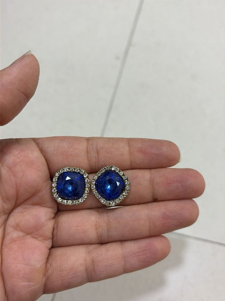 Stunning Blue Gemstone Earrings