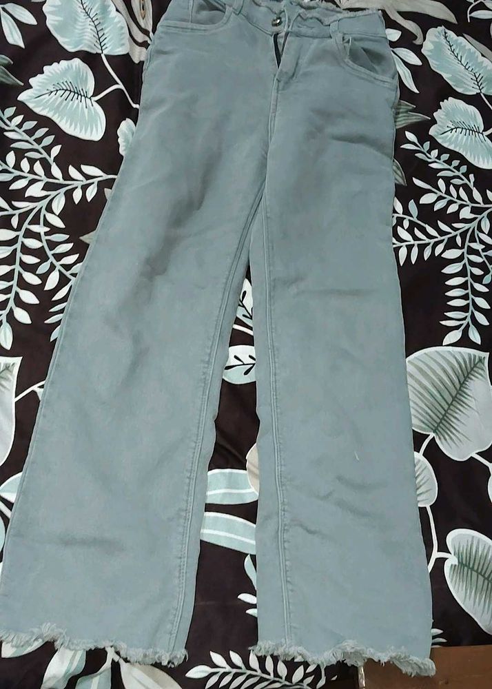 Wide Leg Cropped Jeans