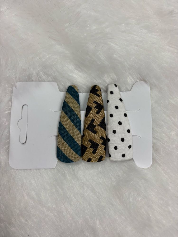 Cute Patterned Hair Clips Set