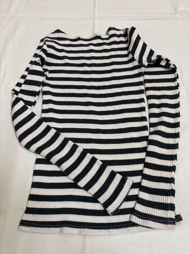 Striped Long Sleeve Top