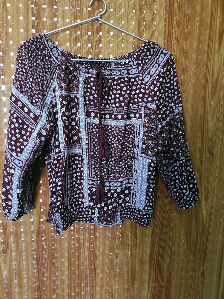 Boho Print Top