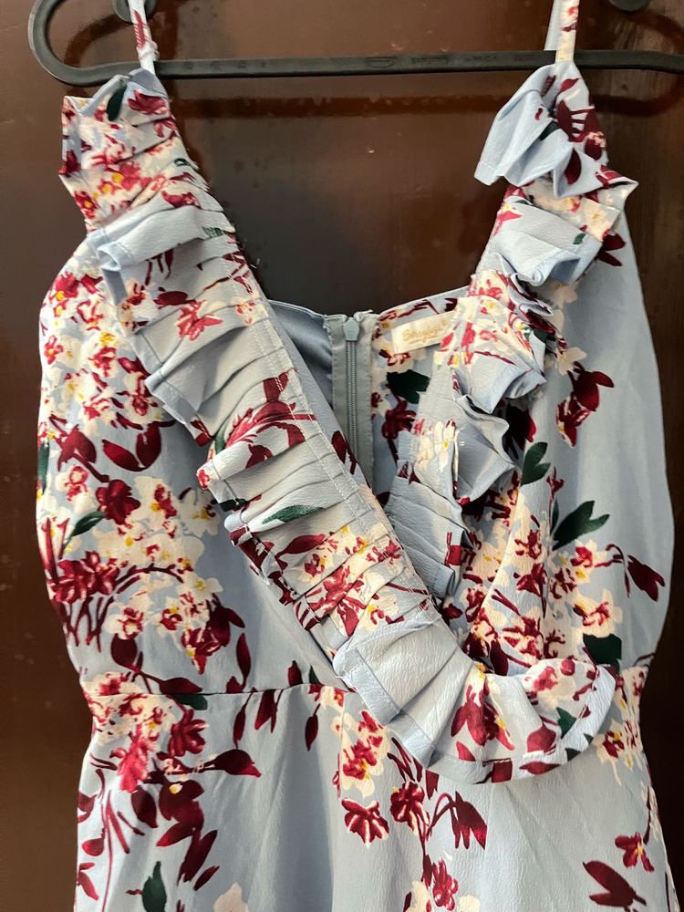 Floral Ruffle Mini Dress
