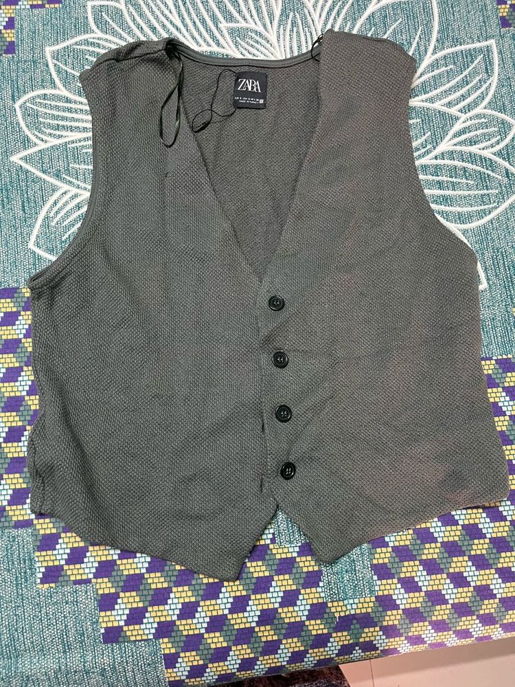 Zara Grey Vest
