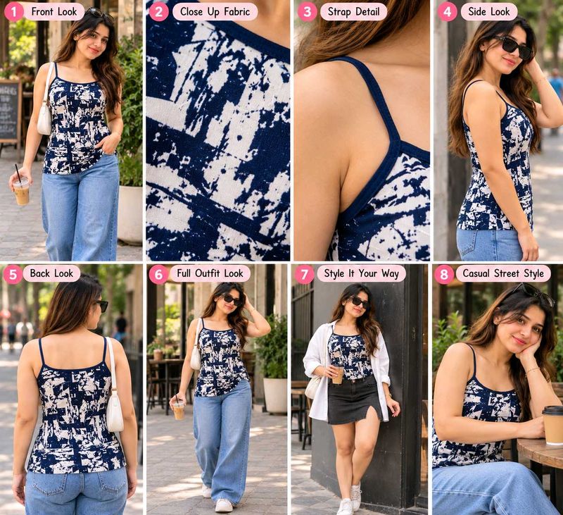 Stylish Printed Camisole Top