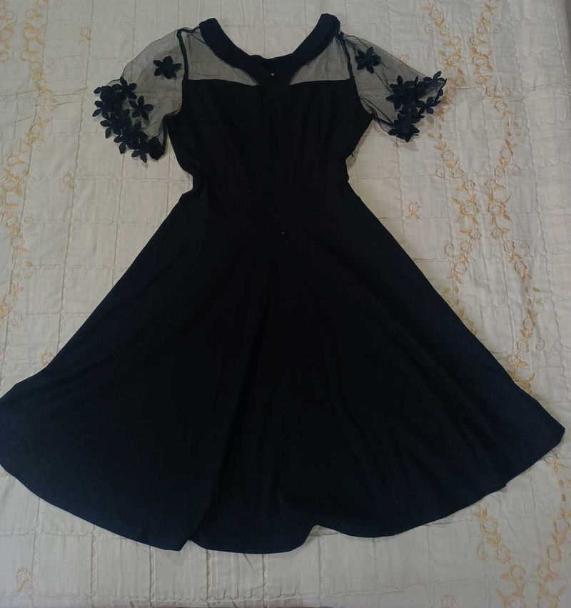 Black Fit &amp; Flare Dress