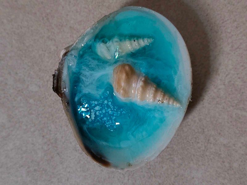 Ocean Resin Seashell Fridge Magnet