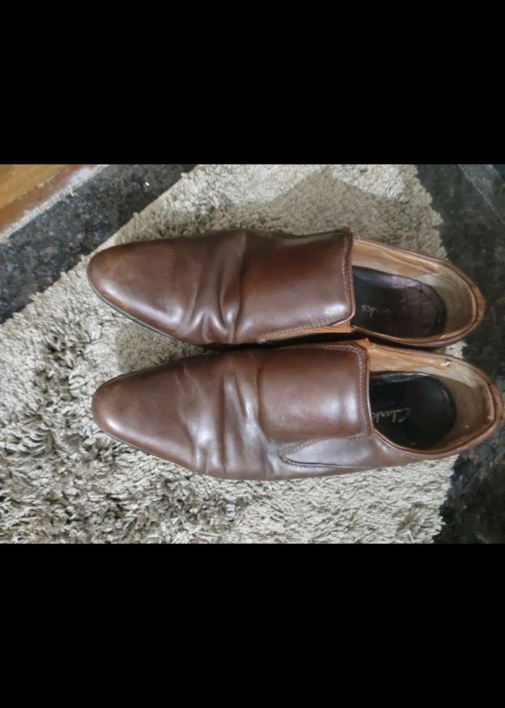 Men's Brown Leather pointed Loafers