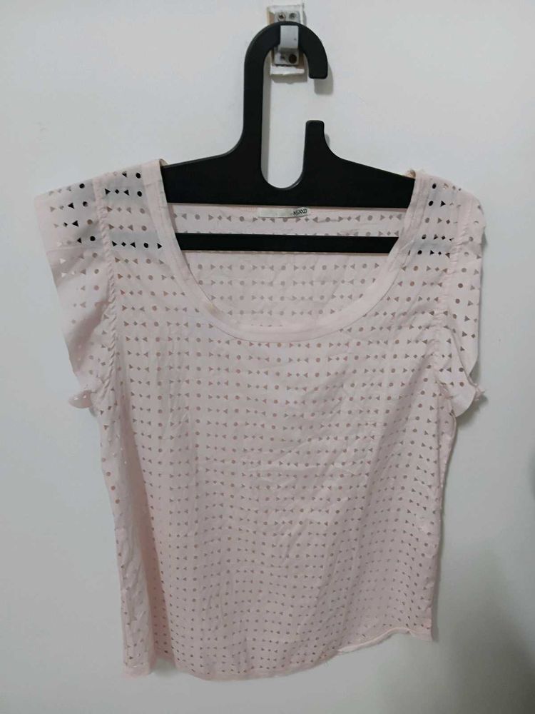 Light Pink Perforated Top