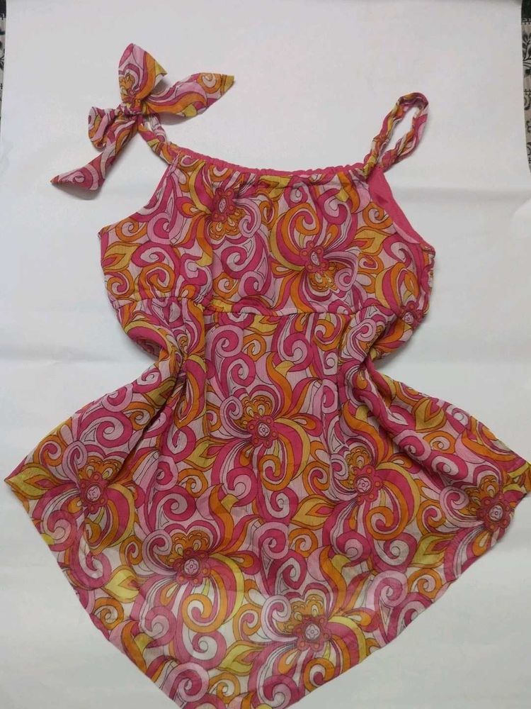 Y2K print bustier top