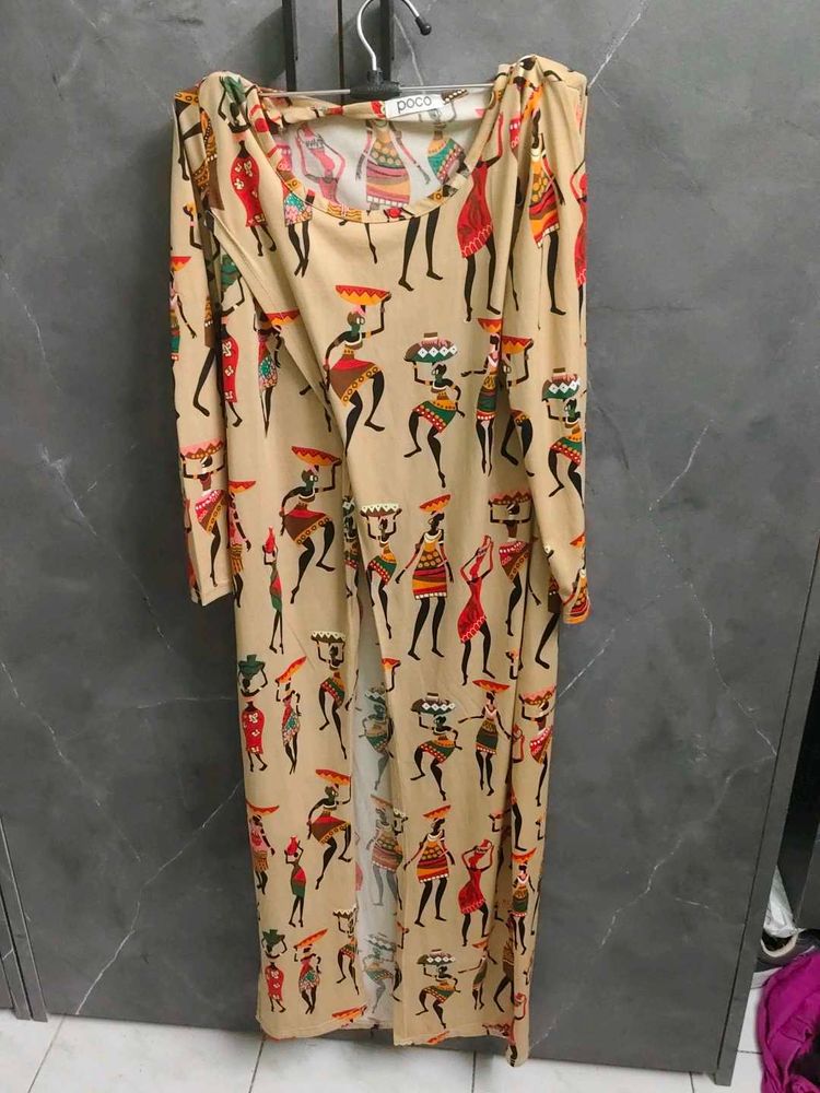 Unique African Print Maxi Gown